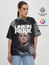 Женская футболка оверсайз / ЧЕСТЕР | ЛИНКИН ПАРК