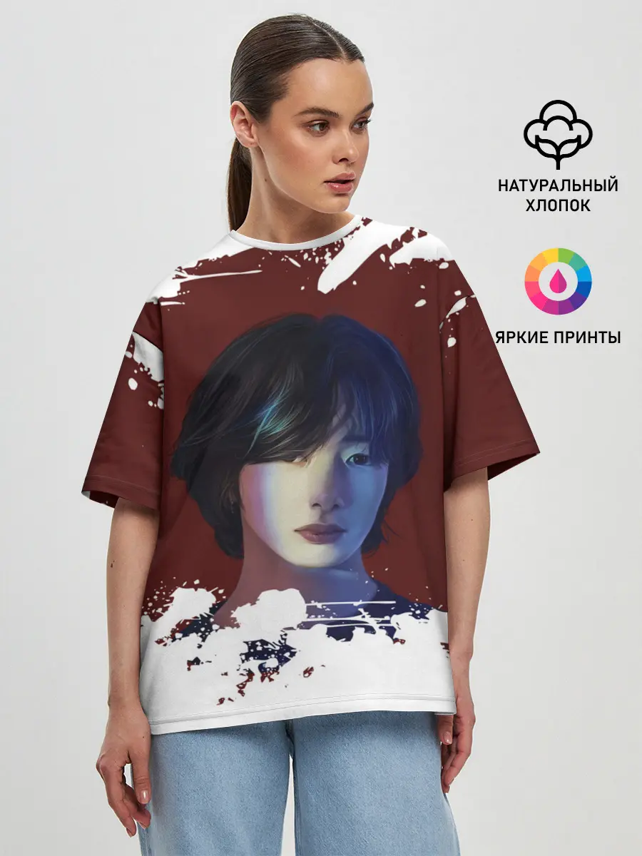 Женская футболка оверсайз / MONSTA X | МОНСТА Х