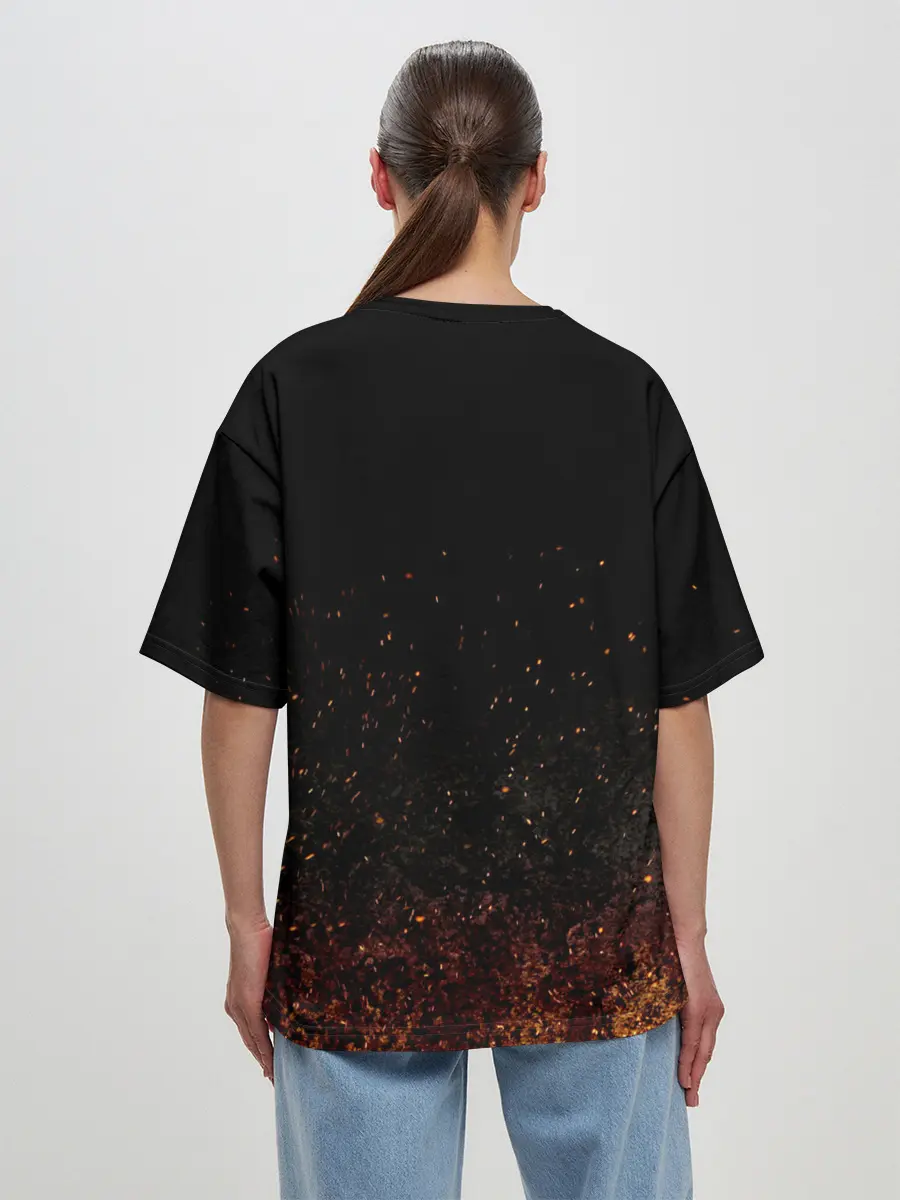 Женская футболка оверсайз / Сектор Газа