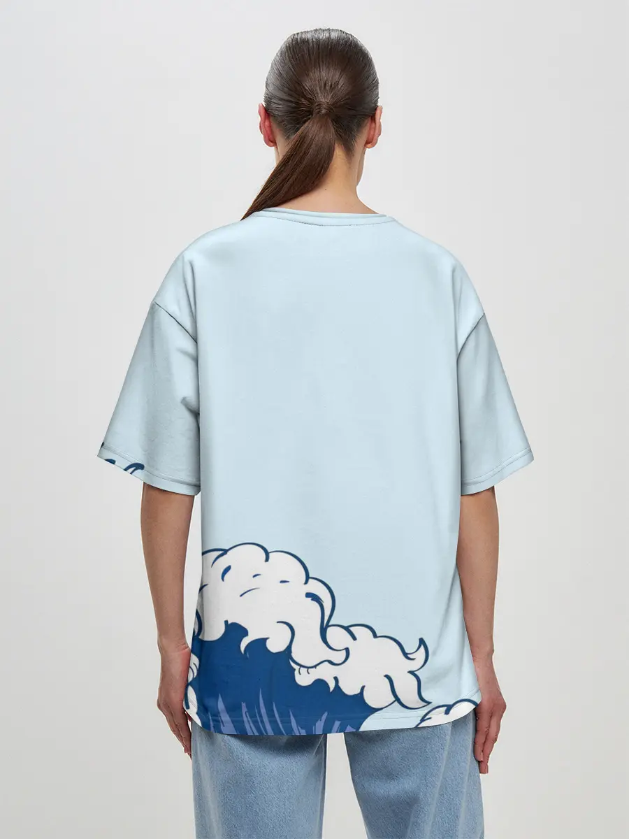 Женская футболка оверсайз / Nautilus Pompilius океан