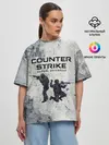 Женская футболка оверсайз / COUNTER TERRORIST | CS GO