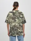 Женская футболка оверсайз / Камуфляж с костями