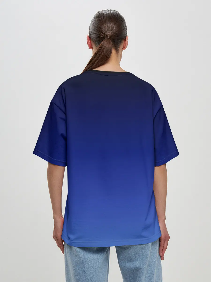 Женская футболка оверсайз / Animegirl Night Sea