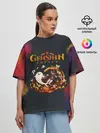 Женская футболка оверсайз / Genshin Impact | Геншин Импакт