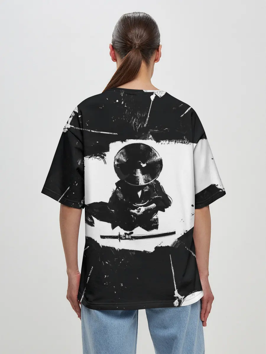 Женская футболка оверсайз / Ghost of Tsushim | Призрак Цусимы