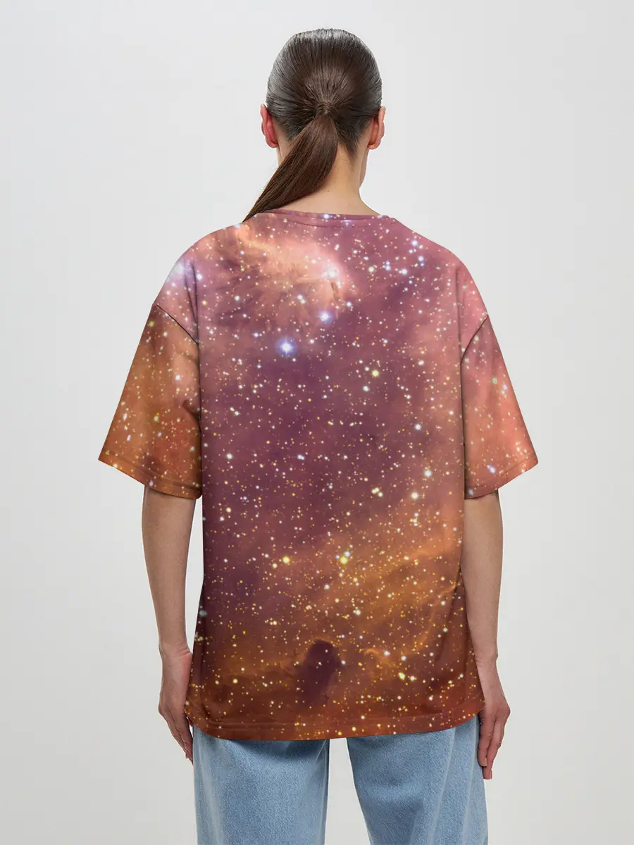 Женская футболка оверсайз / ДЬЯВОЛ | GALAXY DIABLO