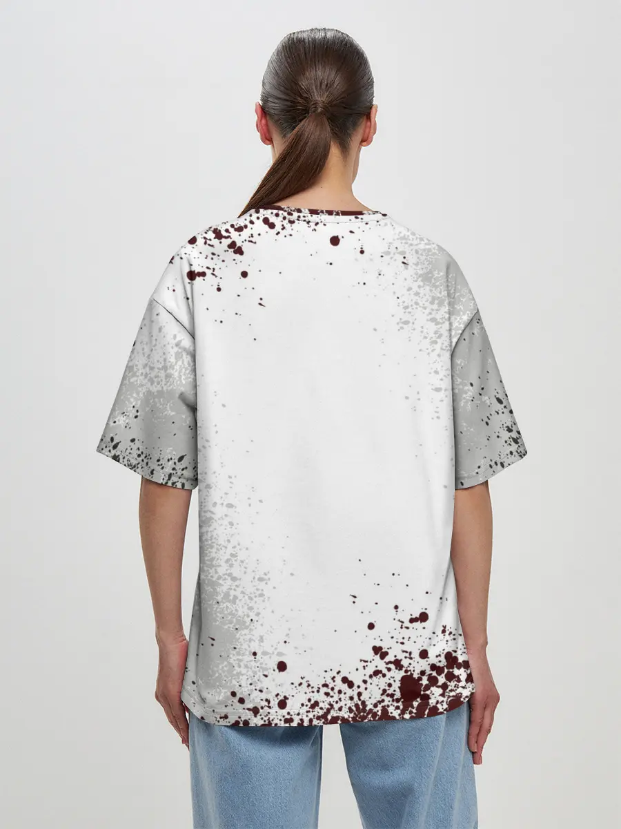 Женская футболка оверсайз / Ghost of Tsushim | Призрак Цусима