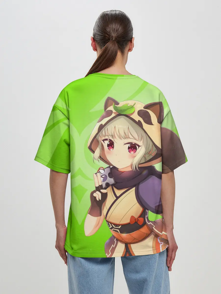 Женская футболка оверсайз / Genshin Impact, Саю