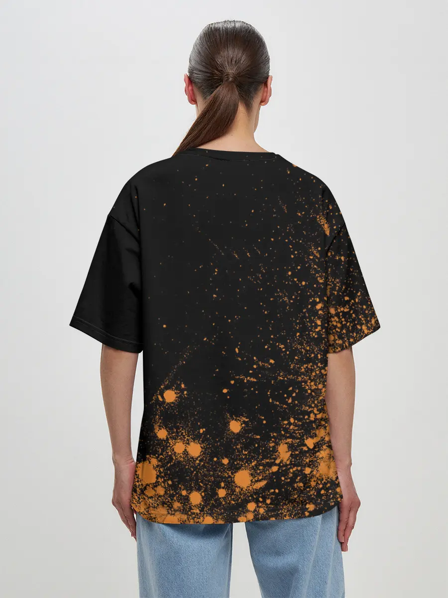 Женская футболка оверсайз / Foxy - Paint