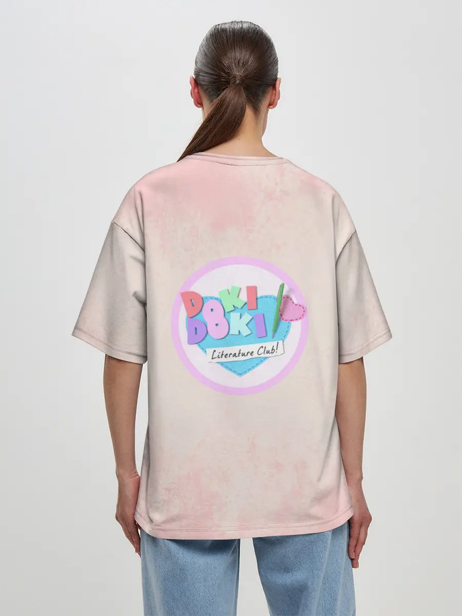 Женская футболка оверсайз / Team Yuri | Доки Доки