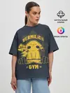 Женская футболка оверсайз / Vermilion gym