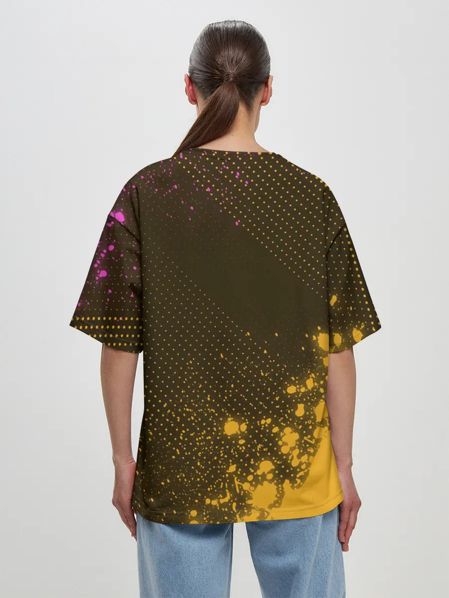 Женская футболка оверсайз / Симпл Димпл - Краска