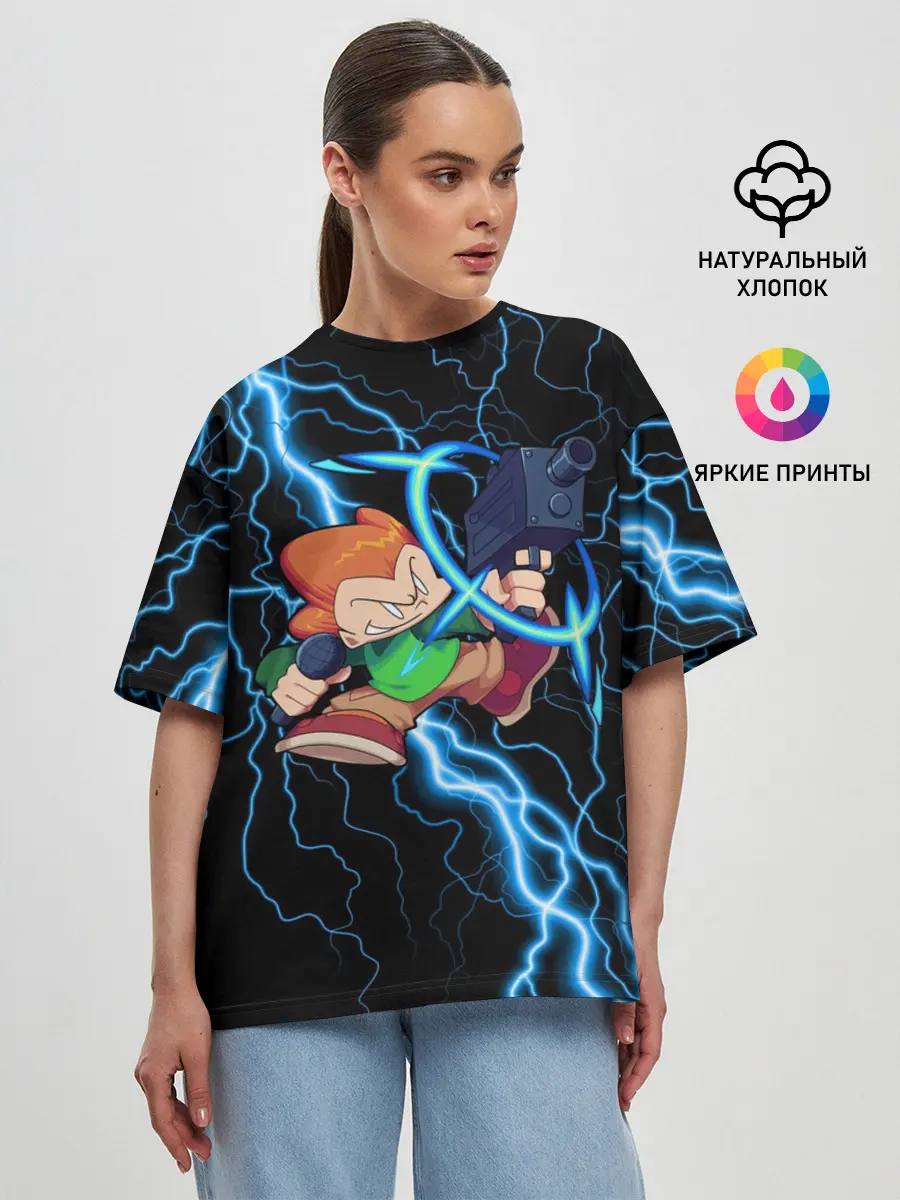 Женская футболка оверсайз / Пико