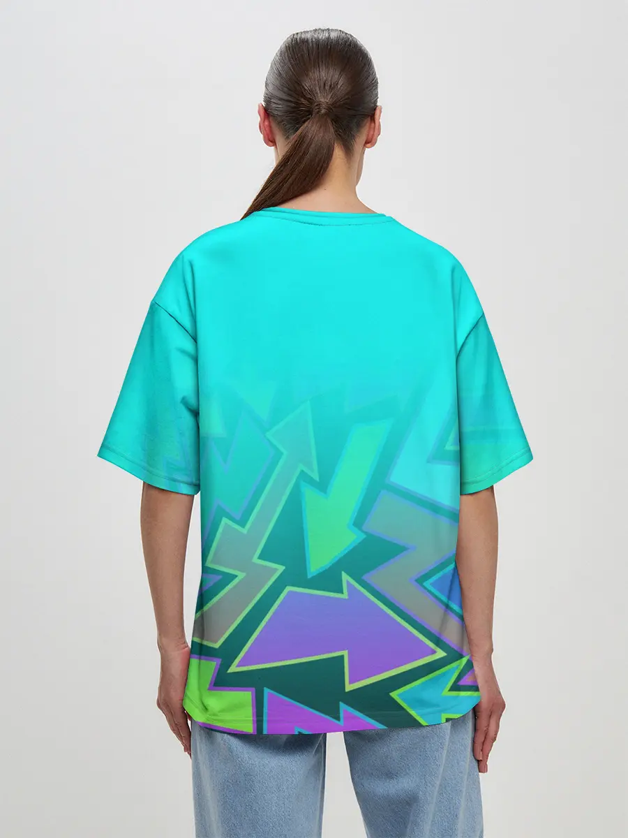 Женская футболка оверсайз / FRIDAY NIGHT FUNKIN / АКВАНЕОН