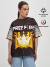 Женская футболка оверсайз / Free Fire | Фри фаер
