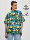 Женская футболка оверсайз / ROBLOX / РОБЛОКС / NOOB / НУБ