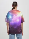 Женская футболка оверсайз / Космос, сияние и звезды