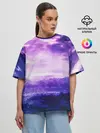 Женская футболка оверсайз / ФИОЛЕТОВЫЙ РАЙ