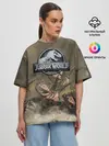 Женская футболка оверсайз / Jurassic World | Мир Юрского Периода