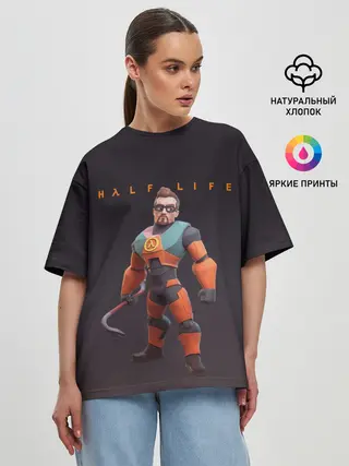 Женская футболка оверсайз / FREEMAN | ФРИМАН | HALF LIFE