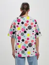 Женская футболка оверсайз / Горох разноцветный.