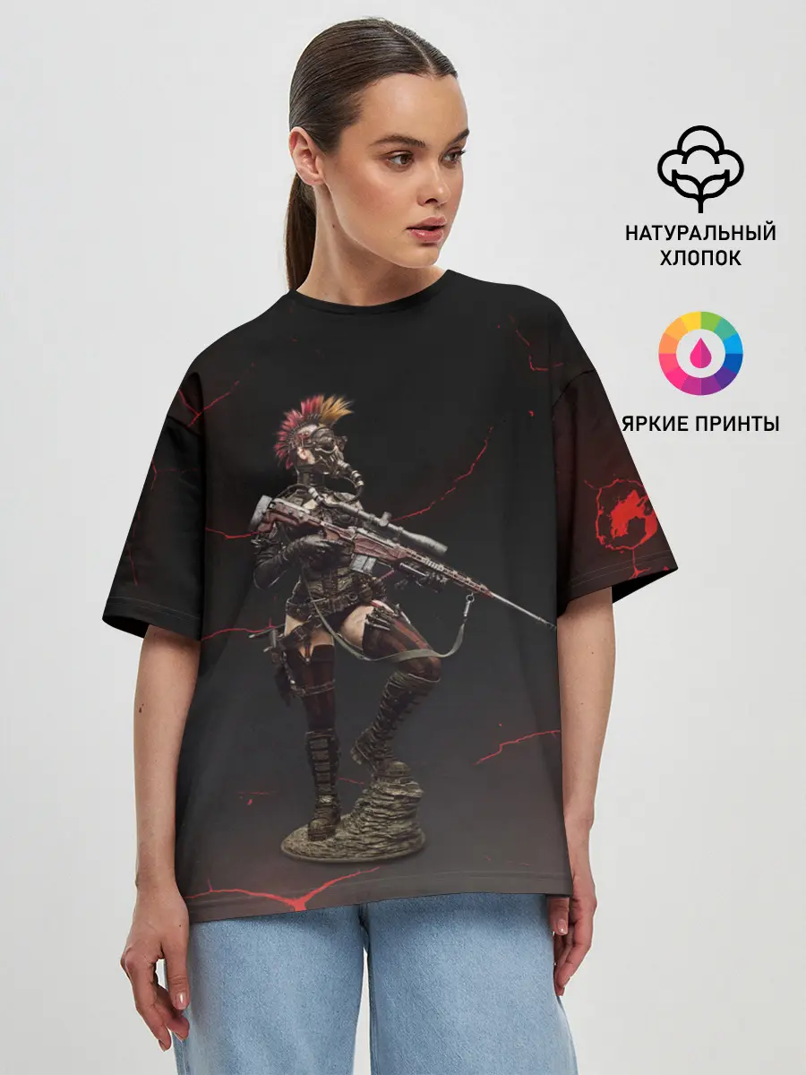 Женская футболка оверсайз / Стимпанк | Steampunk