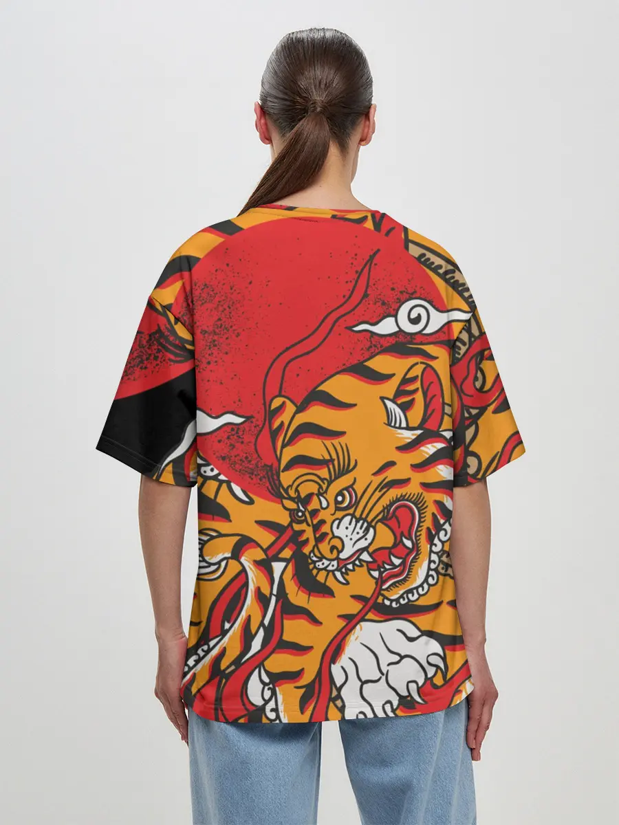 Женская футболка оверсайз / Год тигра