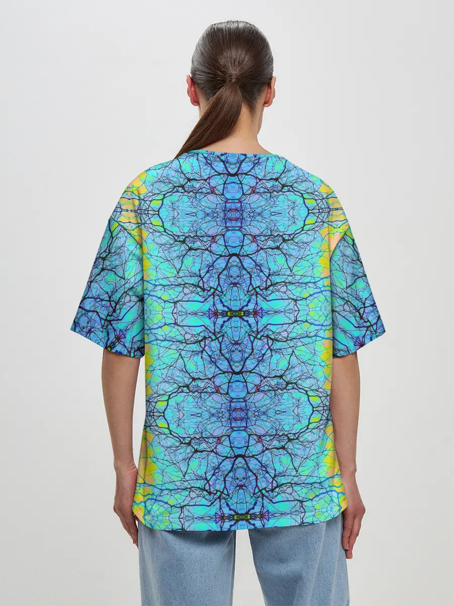 Женская футболка оверсайз / Психоделика