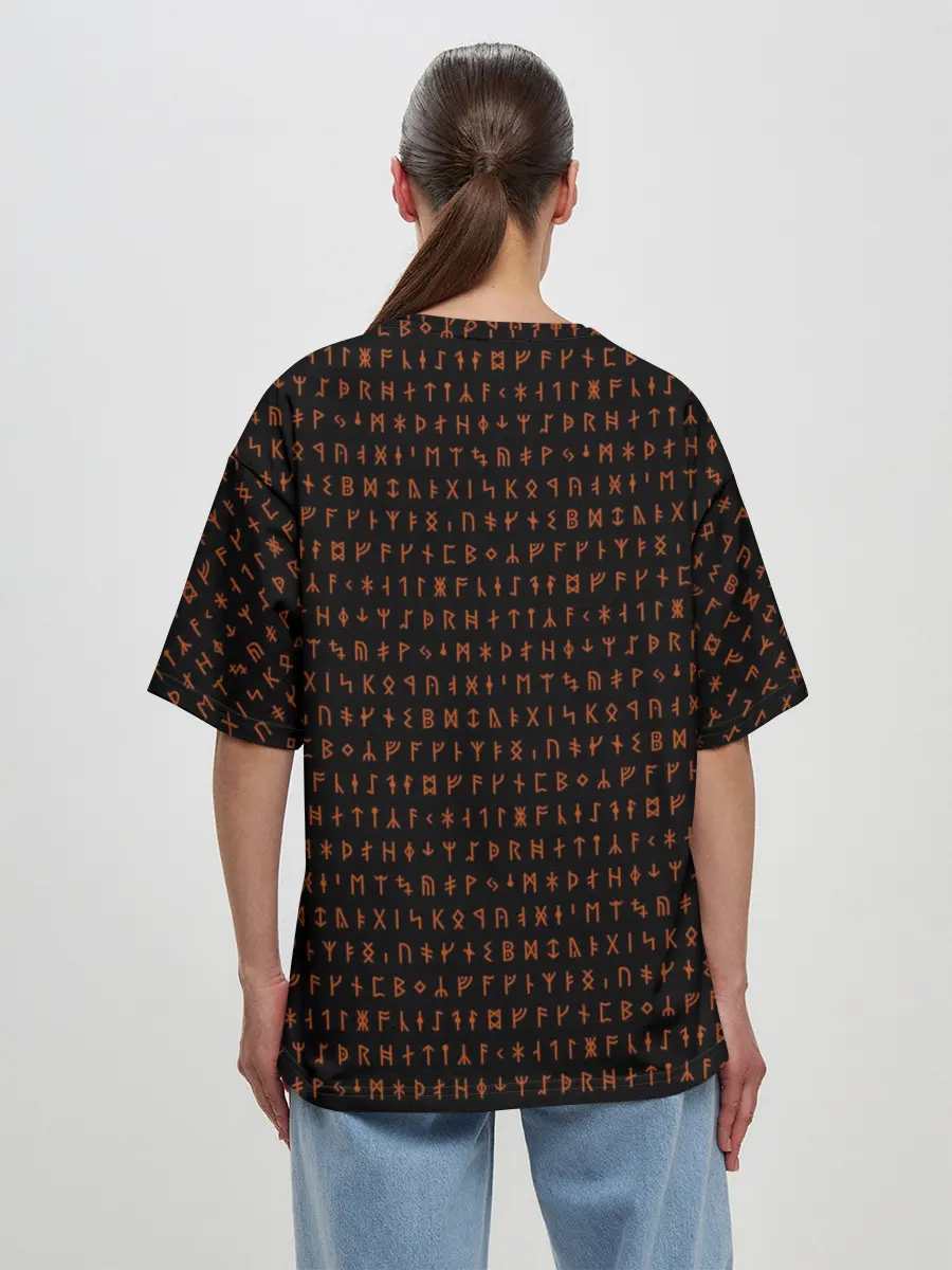 Женская футболка оверсайз / Феникс