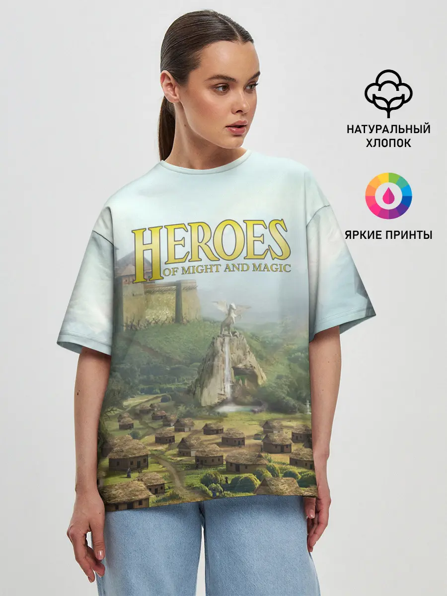 Женская футболка оверсайз / Оплот | Heroes of Might and Magic 3
