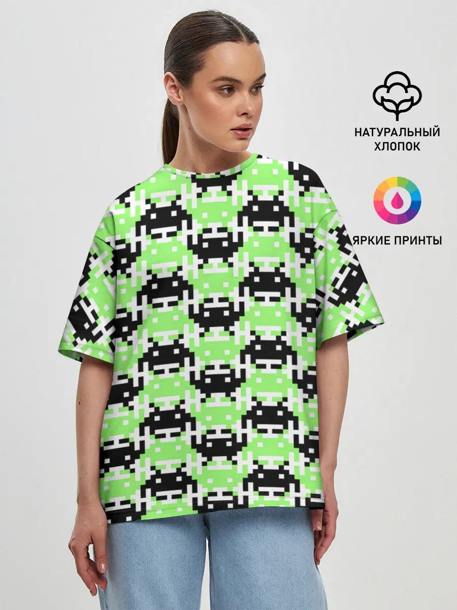 Женская футболка оверсайз / Space Invaders | Old game