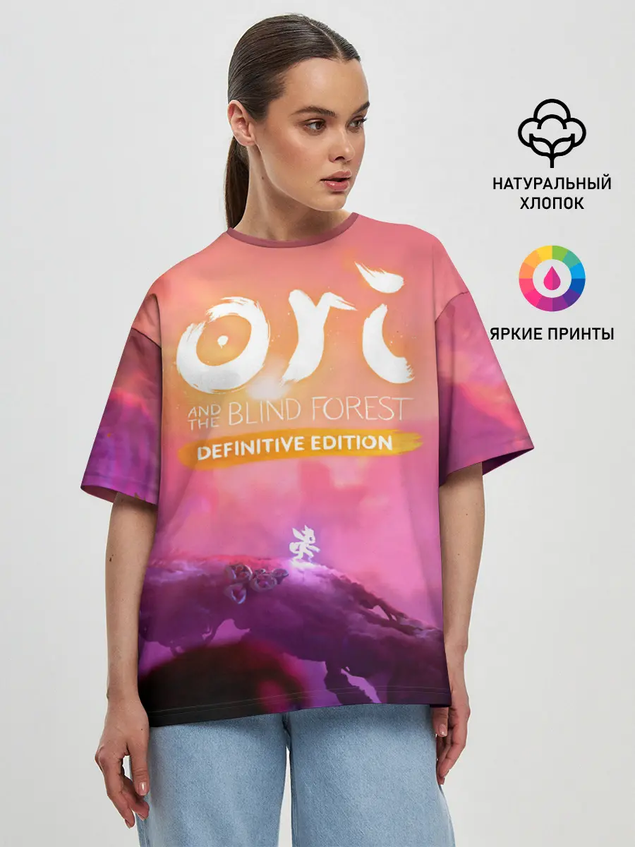 Женская футболка оверсайз / Ori and the Will of the Wisps