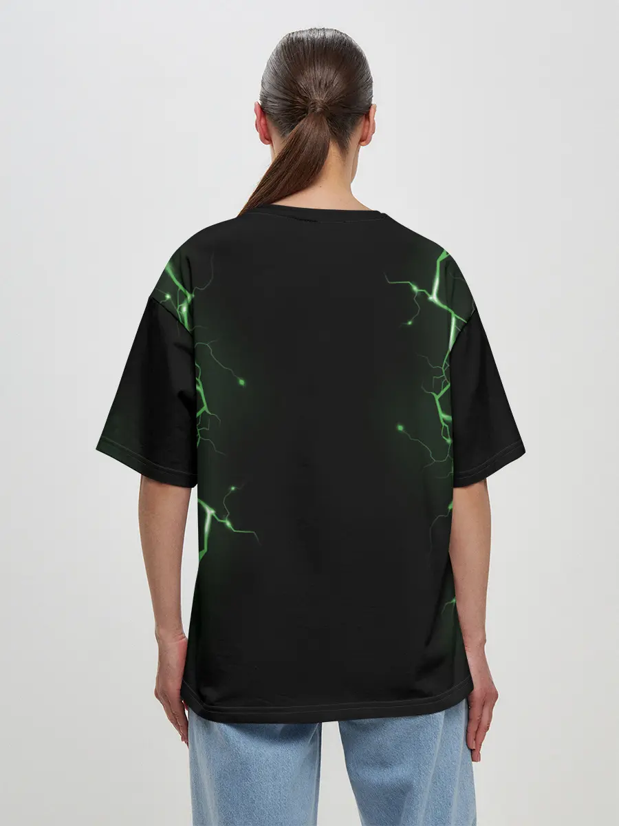 Женская футболка оверсайз / CREEPER 3D | MINECRAFT 3D