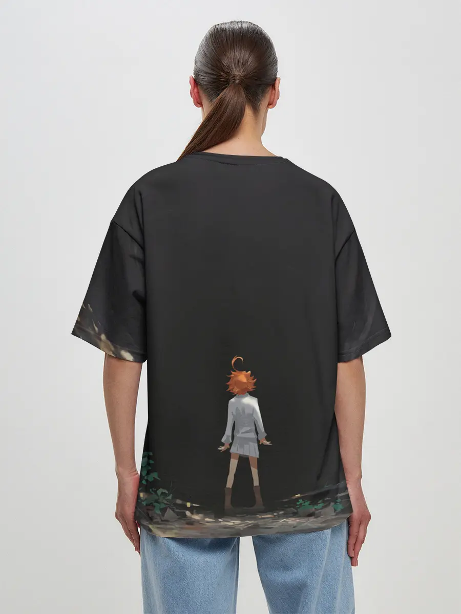 Женская футболка оверсайз / Emma | The Promised Neverland