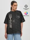 Женская футболка оверсайз / MERCEDES LOGO BRONZE