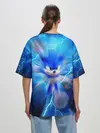 Женская футболка оверсайз / SONIC | СИНИЙ ЁЖ