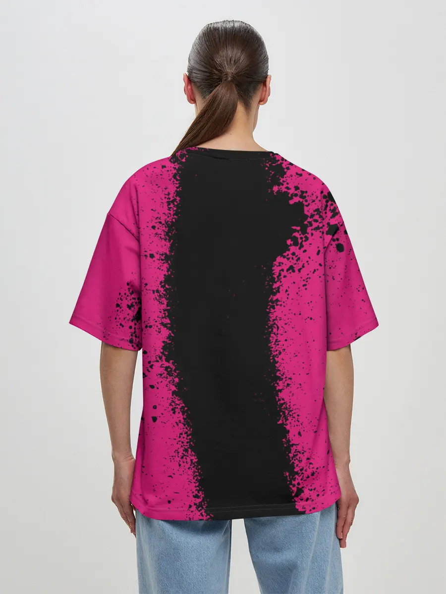 Женская футболка оверсайз / CYBERPUNK 2077 | DEMON