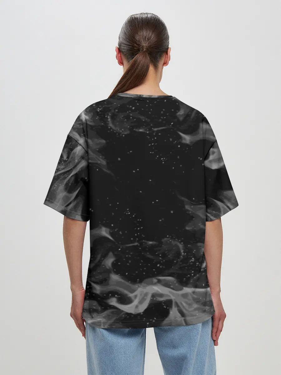 Женская футболка оверсайз / MITSUBISHI | ОГОНЬ