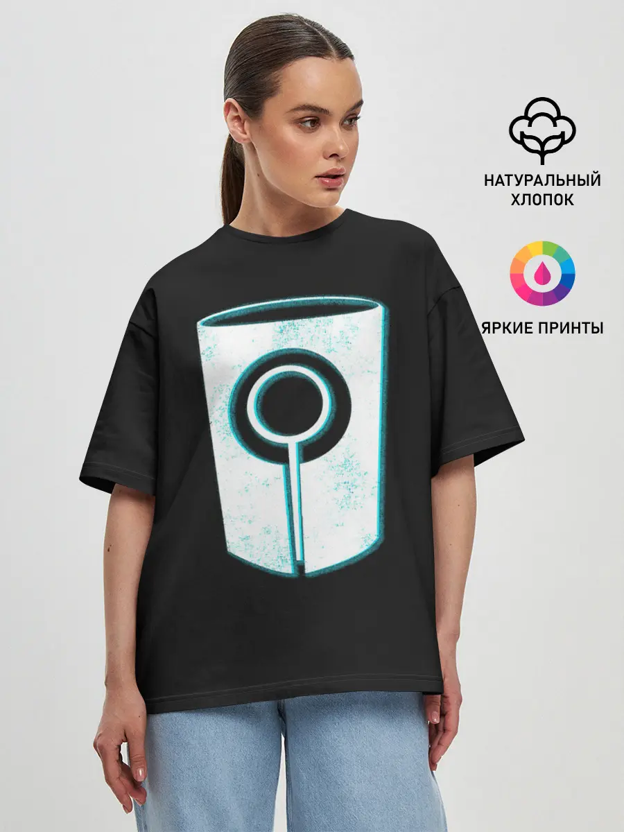 Женская футболка оверсайз / Новые знания