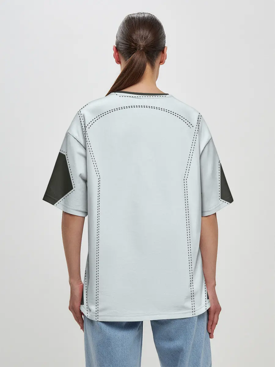 Женская футболка оверсайз / Скафандр SpaсeX