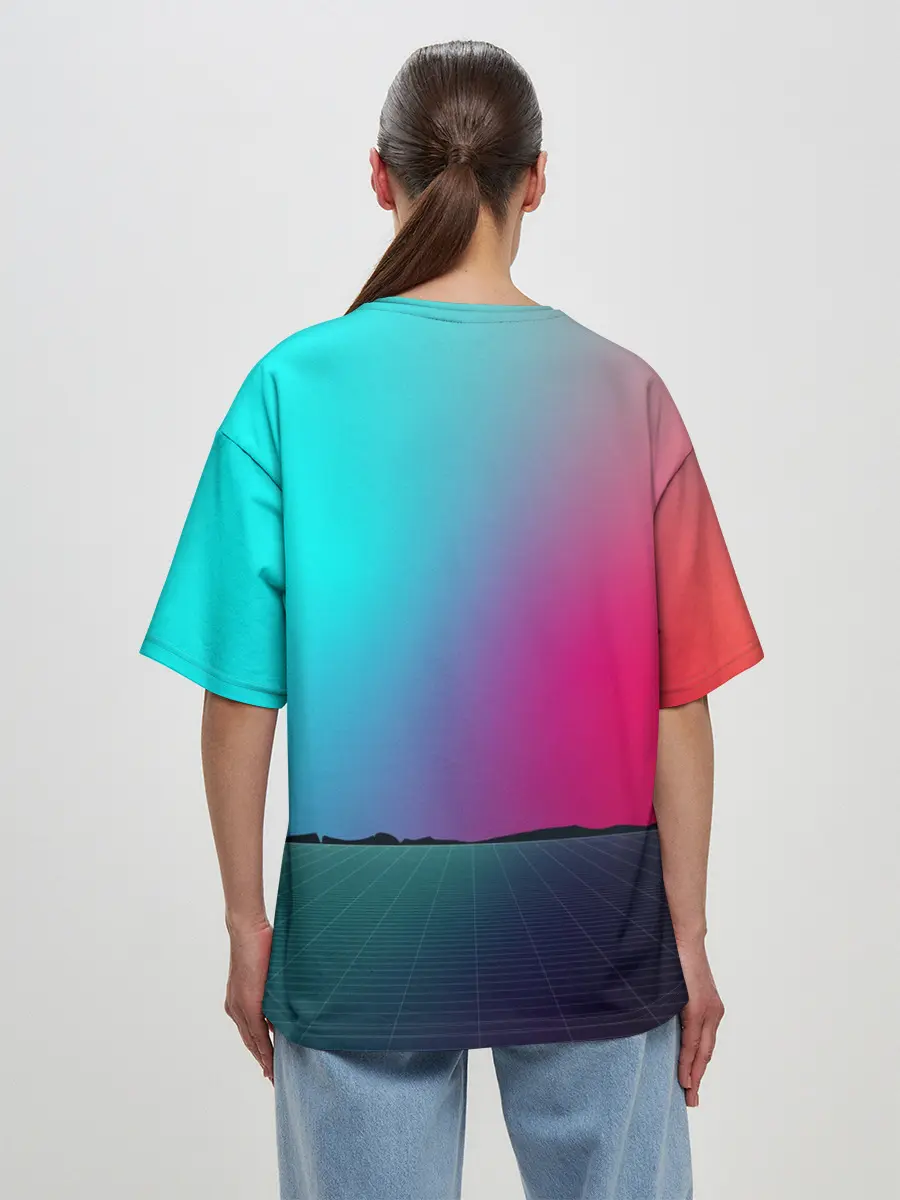 Женская футболка оверсайз / Open World