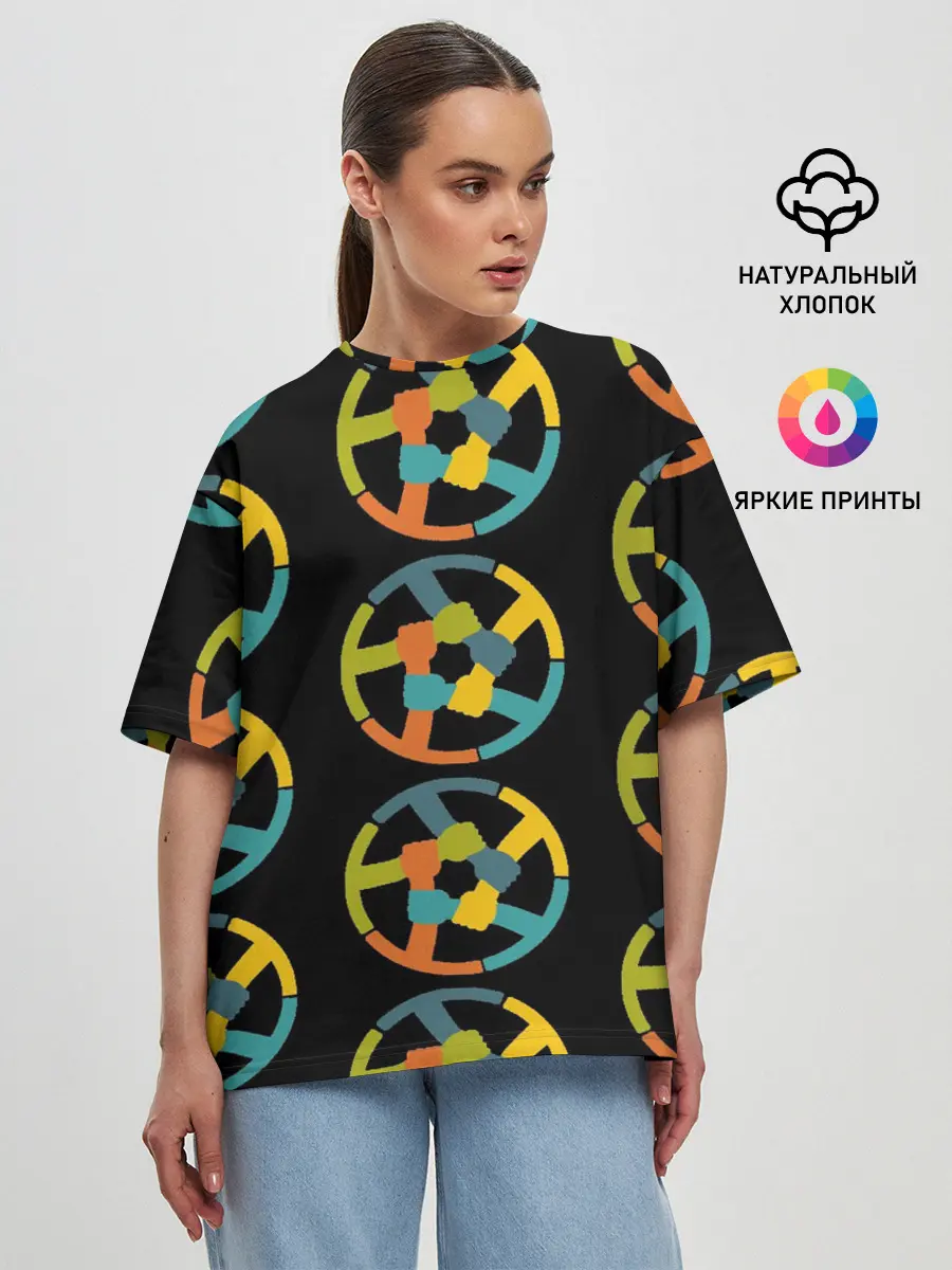 Женская футболка оверсайз / равенство