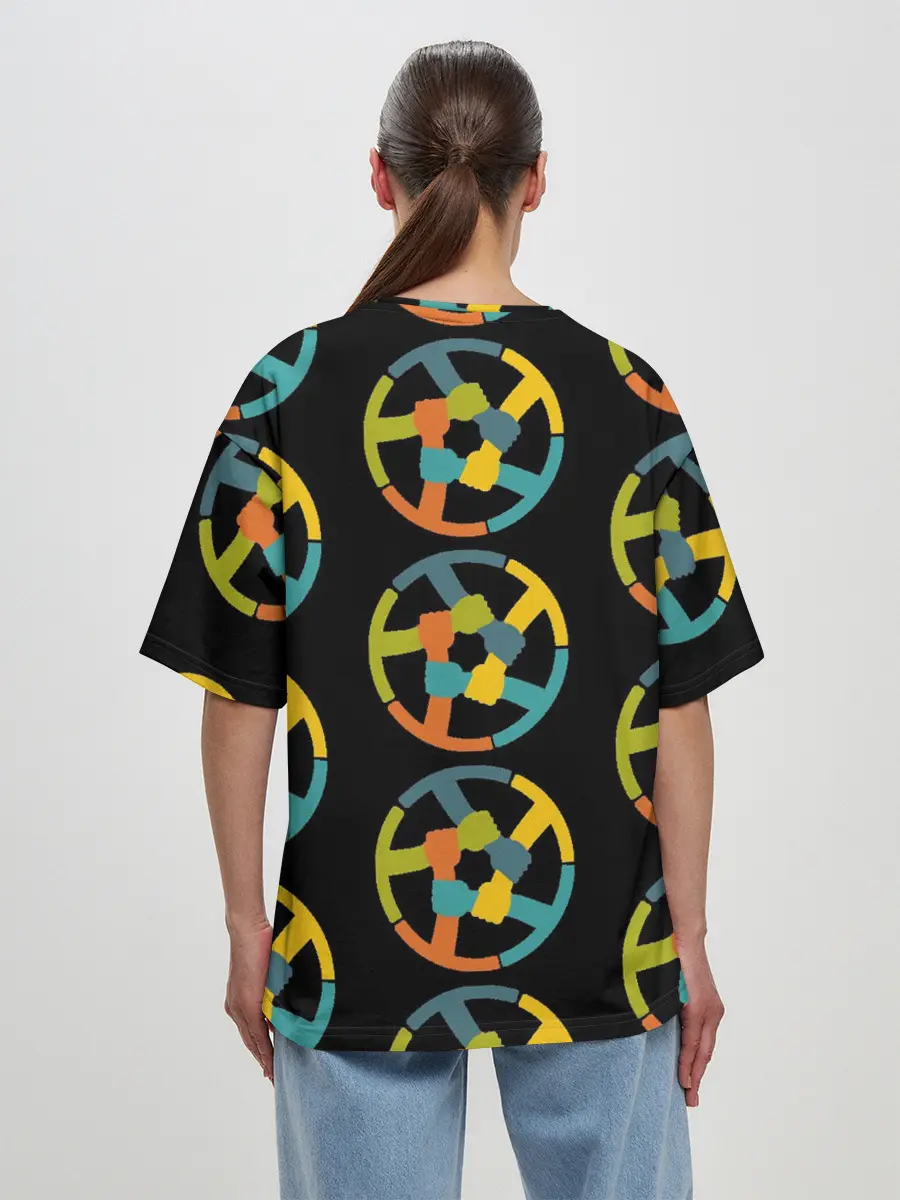 Женская футболка оверсайз / равенство