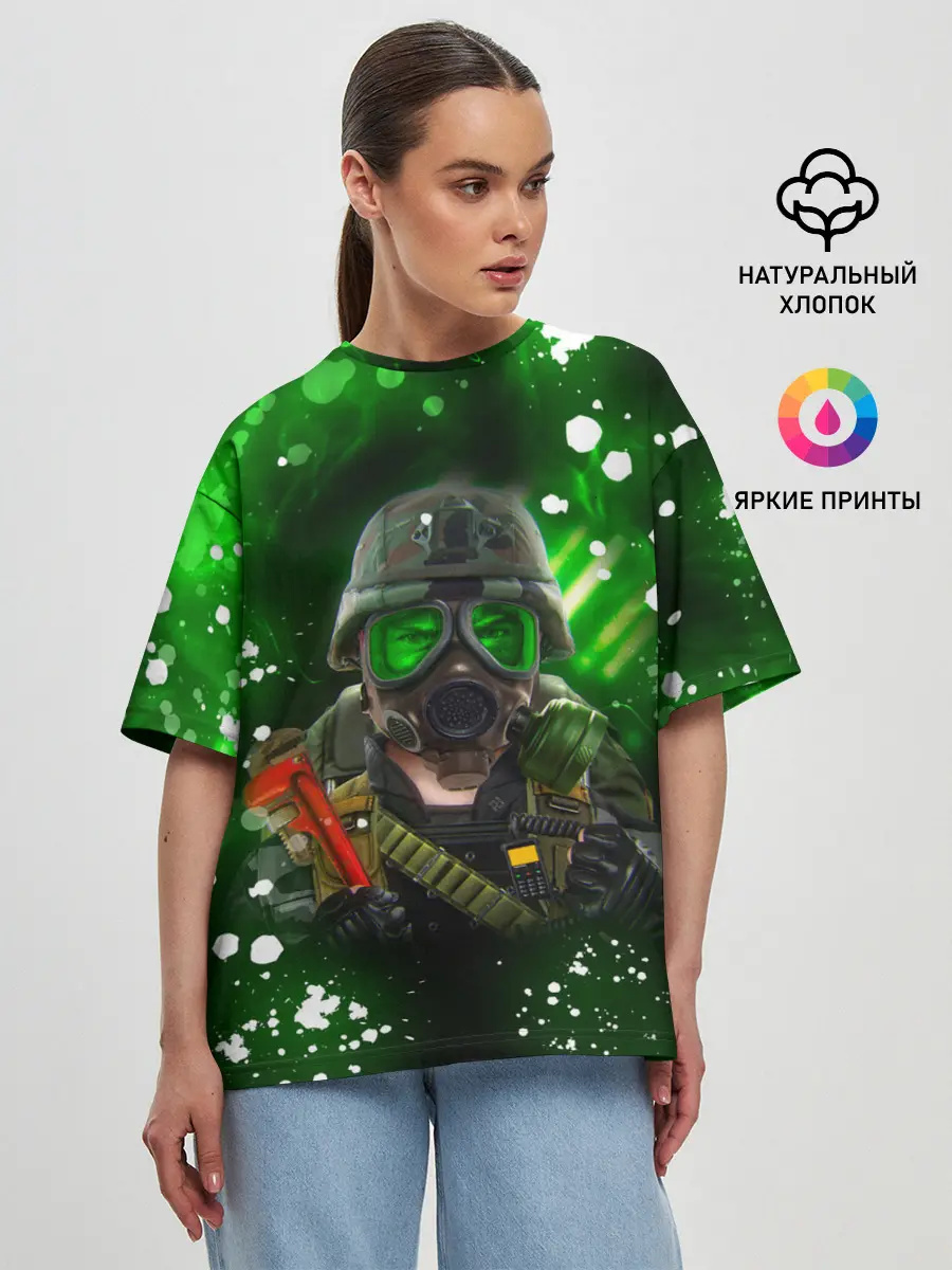 Женская футболка оверсайз / Opposing Force | Адриан Шепард