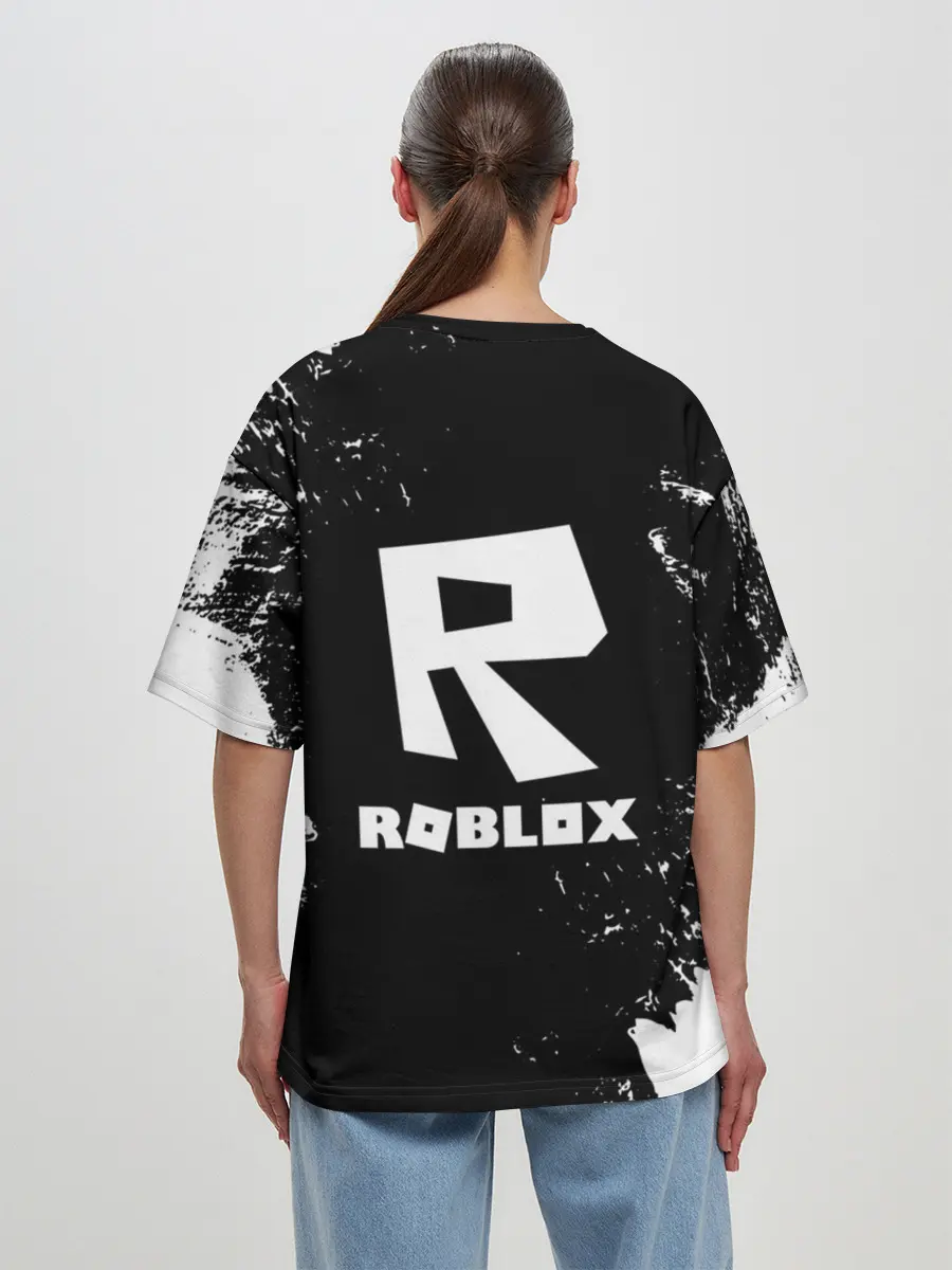 Женская футболка оверсайз / ROBLOX | РОБЛОКС | LOGO