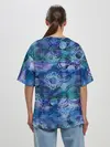 Женская футболка оверсайз / Абстракция - акварельный узор