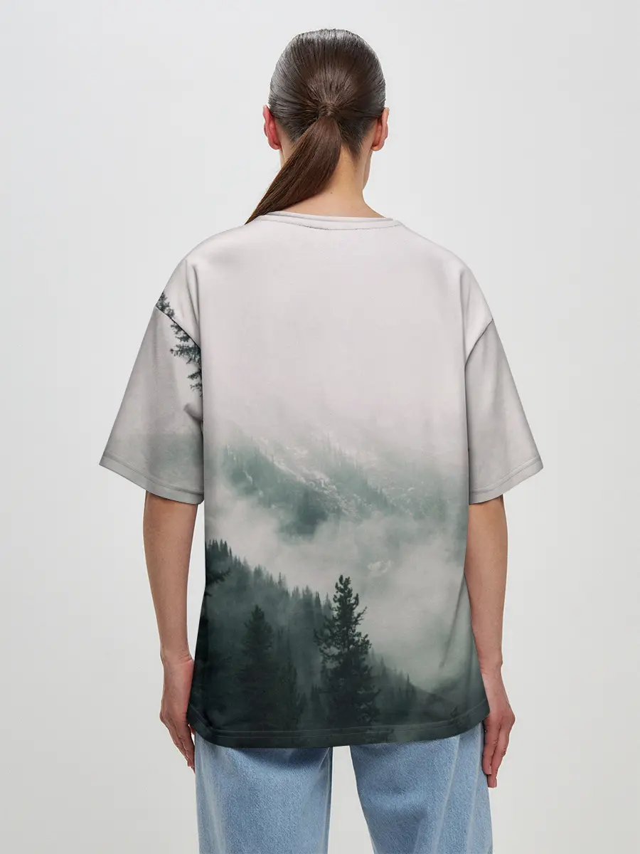 Женская футболка оверсайз / FENRIR | РУНЫ | RUNES