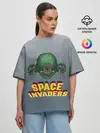 Женская футболка оверсайз / Space Invaders | Old game