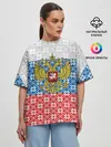 Женская футболка оверсайз / Россия