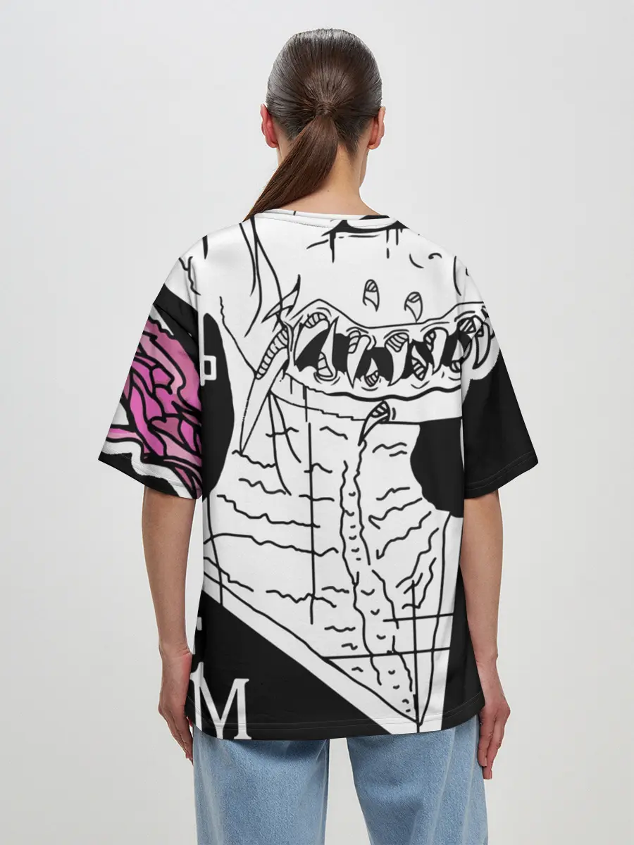 Женская футболка оверсайз / DEMON HELLTREST